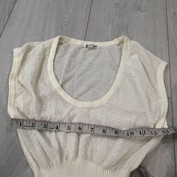 Free people womens cream top size xs - Picture 4 of 6